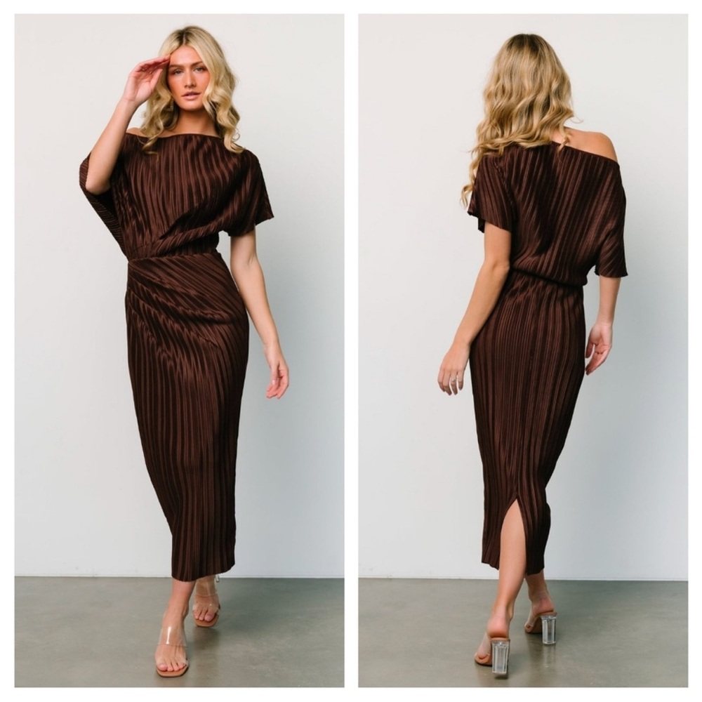 Baltic Born Chocolate Brown Midi Dress